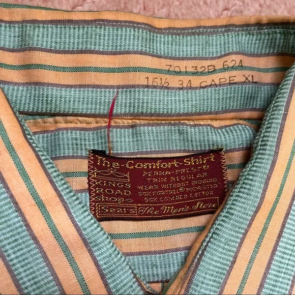 Vintage 70s Sears road king shop shirt - Picture 2 of 2